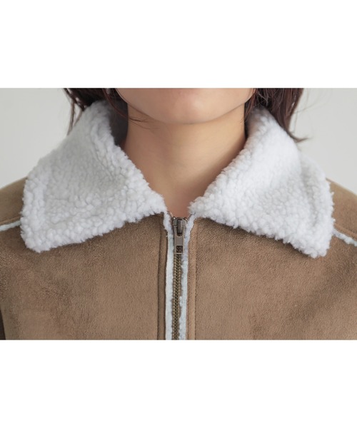 新品21AW‼︎エコムートンショートジャケット　サイズ0 極限までリアルを追求。極上のぬくもりで水洗い可能【エコムートン】MA