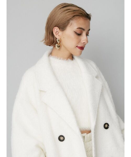 EVRIS(エヴリス)の「DOUBLE HEARTピアス(ピアス(両耳用)・レディース・シルバー/ゴールド・FREE)」の4枚目の写真