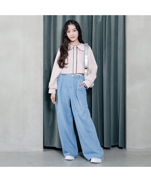 algy（アルジー）の「【セットアップ】ツイードジャケット（セットアップ・キッズ・ブラック/ピンク・XX-SMALL/X-SMALL/MEDIUM/SMALL）」の5枚目の写真