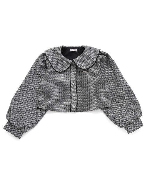 algy（アルジー）の「【セットアップ】ツイードジャケット（セットアップ・キッズ・ブラック/ピンク・XX-SMALL/X-SMALL/MEDIUM/SMALL）」の7枚目の写真