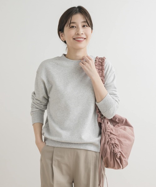 URBAN RESEARCH DOORS（アーバンリサーチドアーズ）の「『毛玉防止』裏毛クルーネックプルオーバー（Tシャツ/カットソー・レディース・ブラック/ブルー/グレー・MEDIUM）」の6枚目の写真