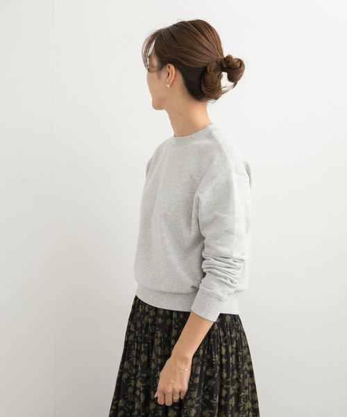 URBAN RESEARCH DOORS（アーバンリサーチドアーズ）の「『毛玉防止』裏毛クルーネックプルオーバー（Tシャツ/カットソー・レディース・ブラック/ブルー/グレー・MEDIUM）」の17枚目の写真