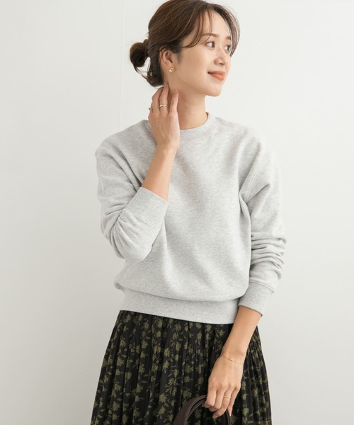 URBAN RESEARCH DOORS（アーバンリサーチドアーズ）の「『毛玉防止』裏毛クルーネックプルオーバー（Tシャツ/カットソー・レディース・ブラック/ブルー/グレー・MEDIUM）」の20枚目の写真