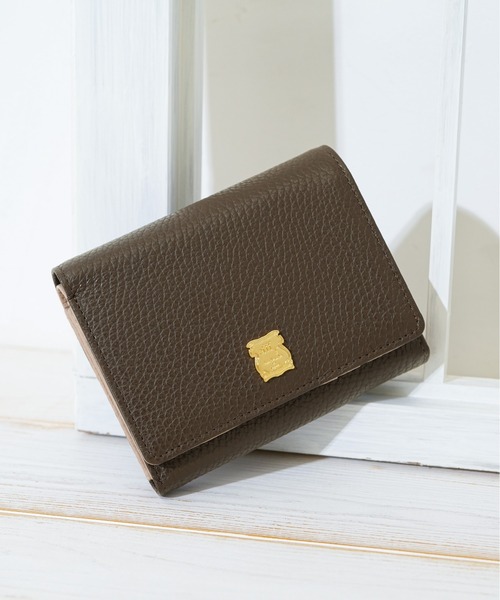 efffy(エフィー)の「【efffy/エフィー】 コンパクトウォレット イタリア製牛革 日本製(財布・レディース・グリーン系その他/ラベンダー/ネイビー/ピンク/アイボリー/グレイッシュベージュ/ダークブラウン/イエロー/グリーン/ライム/イエロー系その他/ピンク系その他・FREE)」の3枚目の写真