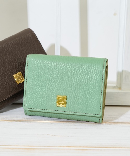 efffy(エフィー)の「【efffy/エフィー】 コンパクトウォレット イタリア製牛革 日本製(財布・レディース・グリーン系その他/ラベンダー/ネイビー/ピンク/アイボリー/グレイッシュベージュ/ダークブラウン/イエロー/グリーン/ライム/イエロー系その他/ピンク系その他・FREE)」の7枚目の写真