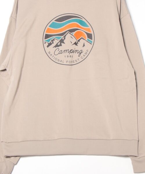 spiritoso(スピリトーゾ)の「【spiritoso】sunsetバックプリント裏毛パーカー(パーカー・レディース・グレイッシュベージュ/チャコールグレー/杢グレー・FREE)」の16枚目の写真