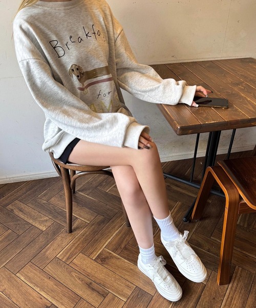 shopnikoniko(ショップニコニコ)の「チュール レースアップ スニーカー(スニーカー・レディース・ホワイト・M/L/LL)」の10枚目の写真
