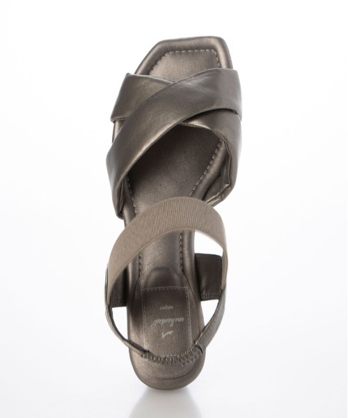 enchanted（エンチャンテッド）の「クロスワンストゴムウエッジサンダル（サンダル・レディース・ブラック/ブルーグレー/シルバー/シルバーグレー・S/M/L/LL）」の14枚目の写真