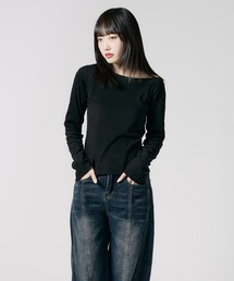 Soft Tach Offshoulder Knit Sewn / ソフトタッチ オフショル ニットソー 秋物 秋服 2026年秋冬