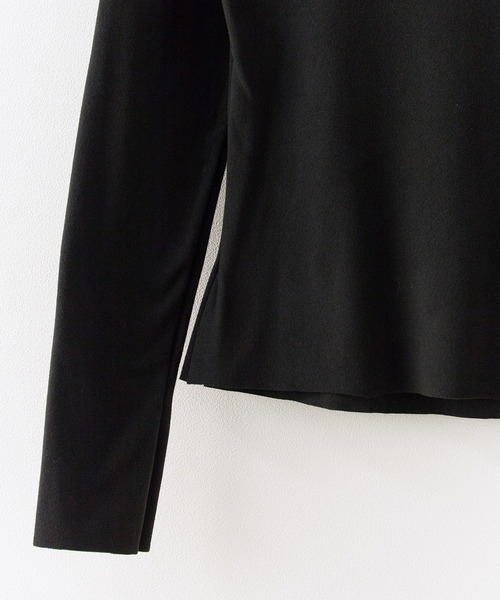 Chick(チック)の「Soft Tach Offshoulder Knit Sewn / ソフトタッチ オフショル ニットソー 夏物 夏服(Tシャツ/カットソー・レディース・グレー/ブラック・FREE)」の16枚目の写真