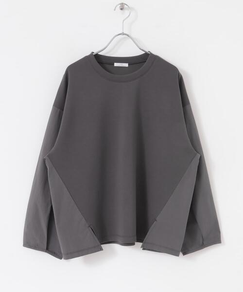 ITEMS URBANRESEARCH(アイテムズ アーバンリサーチ)の「ドッキングプルオーバー(Tシャツ/カットソー・レディース・オフホワイト/チャコールグレー/ベージュ・FREE)」の15枚目の写真