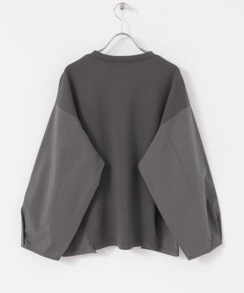 ITEMS URBANRESEARCH(アイテムズ アーバンリサーチ)の「ドッキングプルオーバー(Tシャツ/カットソー・レディース・オフホワイト/チャコールグレー/ベージュ・FREE)」の7枚目の写真