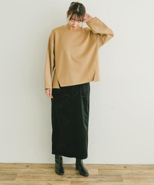 ITEMS URBANRESEARCH(アイテムズ アーバンリサーチ)の「ドッキングプルオーバー(Tシャツ/カットソー・レディース・オフホワイト/チャコールグレー/ベージュ・FREE)」の12枚目の写真