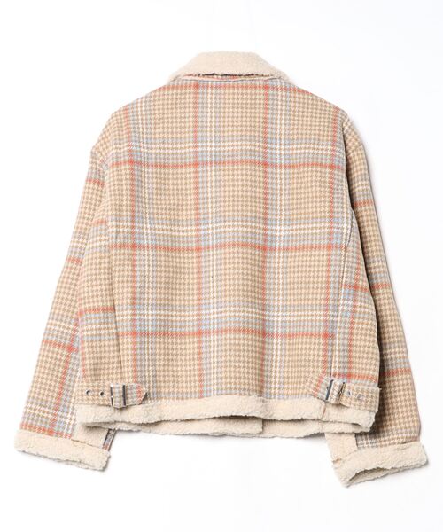 新品❤️TFW❤️49❤️裏ボアジャケット セール】 裏ボアツイードダウンジャケット （テーラード