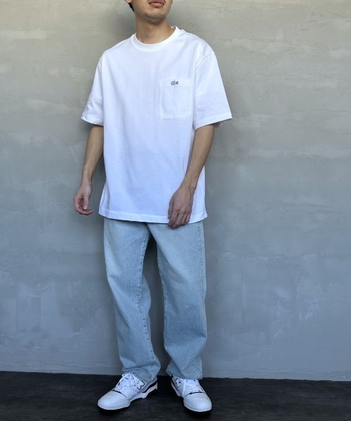 LACOSTE（ラコステ）の「[LACOSTE/ラコステ] ワンポイントロゴ クルーネックポケットTシャツ（Tシャツ/カットソー・レディース・ブラック/ネイビー/ホワイト/オフホワイト・2/3/4/5/6）」の15枚目の写真