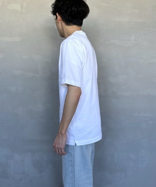 LACOSTE（ラコステ）の「[LACOSTE/ラコステ] ワンポイントロゴ クルーネックポケットTシャツ（Tシャツ/カットソー・レディース・ブラック/ネイビー/ホワイト/オフホワイト・2/3/4/5/6）」の7枚目の写真