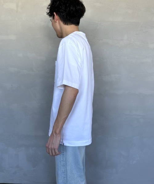 LACOSTE（ラコステ）の「[LACOSTE/ラコステ] ワンポイントロゴ クルーネックポケットTシャツ（Tシャツ/カットソー・レディース・ブラック/ネイビー/ホワイト/オフホワイト・2/3/4/5/6）」の10枚目の写真