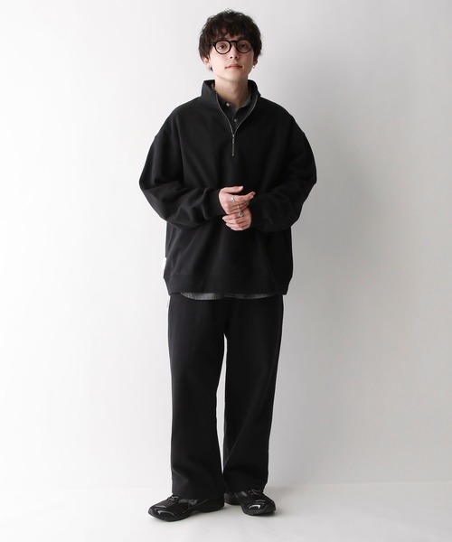 SIGNAL SPORTS（シグナルスポーツ）の「【SIGNAL SPORTS】13オンスヘビーウェイトコットン/裏毛スウェットワイドパンツ（スウェットパンツ・メンズ・その他4/ネイビー/ブラック・FREE）」の9枚目の写真