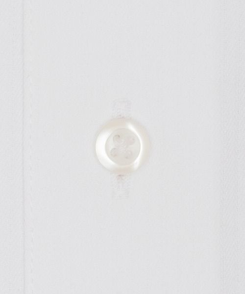 TOKYO SHIRTS（トウキョウシャツ）の「透け防止 形態安定ノーアイロン ワイド 長袖ビジネスワイシャツ（ビジネスシャツ・メンズ・ホワイト・首回り39cm-裄丈80cm/首回り39cm-裄丈84cm/首回り41cm-裄丈82cm/首回り41cm-裄丈86cm/首回り43cm-裄丈86cm/首回り37cm-裄丈80cm/首回り37cm-裄丈84cm/首回り42cm-裄丈82cm/首回り42cm-裄丈86cm/首回り43cm-裄丈82cm）」の4枚目の写真