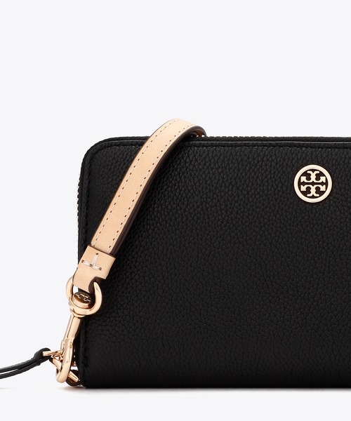 TORY BURCH（トリーバーチ）の「ロビンソン ペブルド ジップ コンチネンタル ウォレット（財布・レディース・サンドベージュ/ライトグレー/ライトブラウン/ブラック/イエロー系・ONE SIZE）」の13枚目の写真