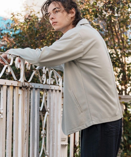 CAMBIO（カンビオ）の「mj10561- ポンチテーラードジャケット（テーラードジャケット・メンズ・グレー系その他/ブラック/ライトグレー・M/L/XL）」の4枚目の写真