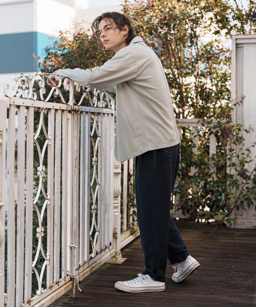 CAMBIO（カンビオ）の「mj10561- ポンチテーラードジャケット（テーラードジャケット・メンズ・グレー系その他/ブラック/ライトグレー・M/L/XL）」の8枚目の写真