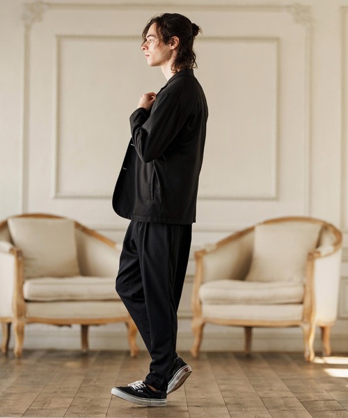 CAMBIO（カンビオ）の「mj10561- ポンチテーラードジャケット（テーラードジャケット・メンズ・グレー系その他/ブラック/ライトグレー・M/L/XL）」の13枚目の写真