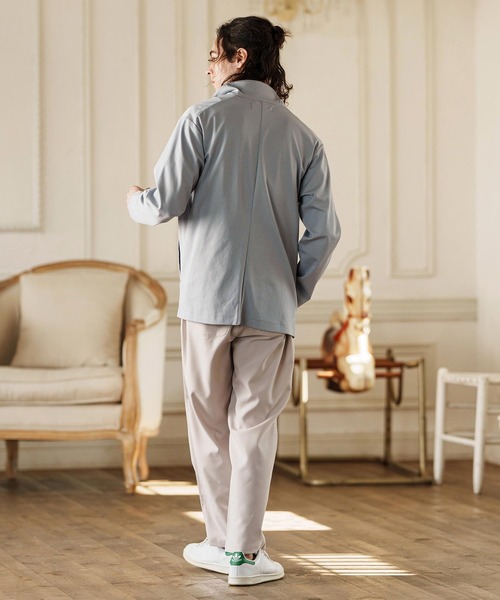 CAMBIO（カンビオ）の「mj10561- ポンチテーラードジャケット（テーラードジャケット・メンズ・グレー系その他/ブラック/ライトグレー・M/L/XL）」の19枚目の写真