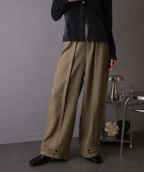 Doula Doula(ドゥーラドゥーラ)の「ピンタックワイドパンツ(その他パンツ・レディース・ライトグレー/グレー/チャコールグレー/ライトベージュ/ベージュ・マルチサイズ)」の16枚目の写真