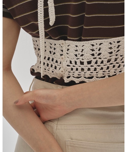 hi.　　todayful Linen Knit Bustier ビスチェ CANAL JEAN(キャナルジーン)の「TODAYFUL(トゥデイフル)