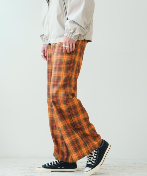 eLur(エラー)の「【eLur】チェックパンツ(その他パンツ・レディース・ブルー/オレンジ・MEDIUM/SMALL)」の17枚目の写真