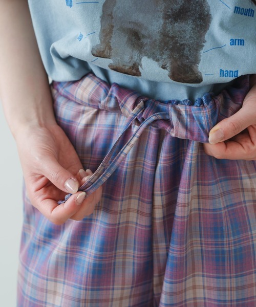 eLur(エラー)の「【eLur】チェックパンツ(その他パンツ・レディース・ブルー/オレンジ・MEDIUM/SMALL)」の10枚目の写真