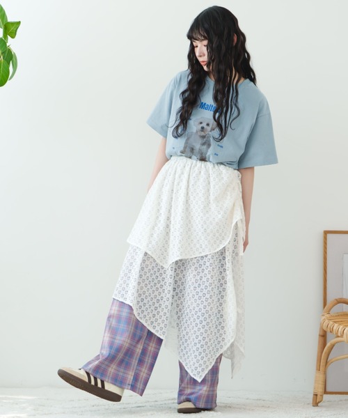 eLur(エラー)の「【eLur】チェックパンツ(その他パンツ・レディース・ブルー/オレンジ・MEDIUM/SMALL)」の13枚目の写真