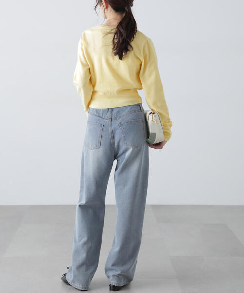 FREE'S MART（フリーズマート）の「◆[WEB限定]キャミレイヤードカシュクールニット（ニット/セーター・レディース・イエロー/ブルー/グレー/ホワイト・FREE）」の14枚目の写真