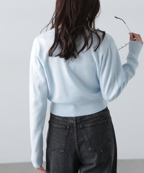 FREE'S MART（フリーズマート）の「◆[WEB限定]キャミレイヤードカシュクールニット（ニット/セーター・レディース・イエロー/ブルー/グレー/ホワイト・FREE）」の19枚目の写真