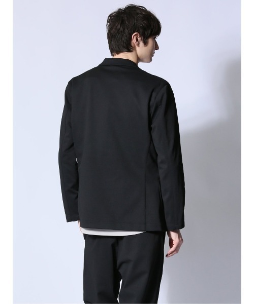 m.f.editorial（エムエフエディトリアル）の「【ストレッチ ウォッシャブル】m.f.エディトリアル メンズ circle motion JERSEY 2ボタンジャケット(セットアップ可能)（テーラードジャケット・メンズ・ブラック/グレー系その他2・MEDIUM/LARGE/X-LARGE）」の10枚目の写真