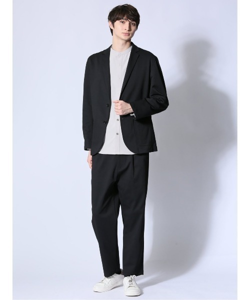 m.f.editorial（エムエフエディトリアル）の「【ストレッチ ウォッシャブル】m.f.エディトリアル メンズ circle motion JERSEY 2ボタンジャケット(セットアップ可能)（テーラードジャケット・メンズ・ブラック/グレー系その他2・MEDIUM/LARGE/X-LARGE）」の12枚目の写真