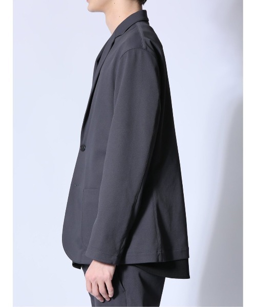 m.f.editorial（エムエフエディトリアル）の「【ストレッチ ウォッシャブル】m.f.エディトリアル メンズ circle motion JERSEY 2ボタンジャケット(セットアップ可能)（テーラードジャケット・メンズ・ブラック/グレー系その他2・MEDIUM/LARGE/X-LARGE）」の15枚目の写真