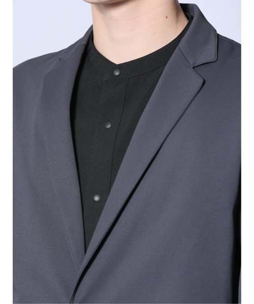 m.f.editorial（エムエフエディトリアル）の「【ストレッチ ウォッシャブル】m.f.エディトリアル メンズ circle motion JERSEY 2ボタンジャケット(セットアップ可能)（テーラードジャケット・メンズ・ブラック/グレー系その他2・MEDIUM/LARGE/X-LARGE）」の17枚目の写真