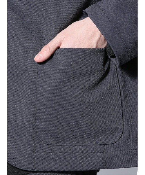 m.f.editorial（エムエフエディトリアル）の「【ストレッチ ウォッシャブル】m.f.エディトリアル メンズ circle motion JERSEY 2ボタンジャケット(セットアップ可能)（テーラードジャケット・メンズ・ブラック/グレー系その他2・MEDIUM/LARGE/X-LARGE）」の18枚目の写真