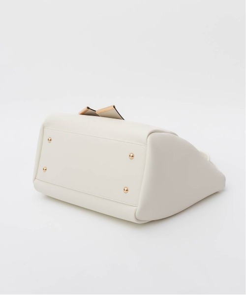 RANDA（ランダ）の「【A4対応】リボントートバッグ（トートバッグ・レディース・ホワイト/ブラック/グレイッシュベージュ/グレー・FREE）」の22枚目の写真