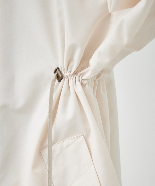 VACHEMENT（ヴァシュモン）の「【VACHEMENT/ヴァシュモン】リサイクルシェルタフタトレンチ（トレンチコート・レディース・キナリ/ブラック・FREE）」の8枚目の写真