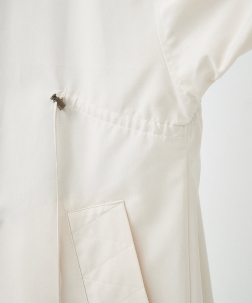 VACHEMENT（ヴァシュモン）の「【VACHEMENT/ヴァシュモン】リサイクルシェルタフタトレンチ（トレンチコート・レディース・キナリ/ブラック・FREE）」の7枚目の写真