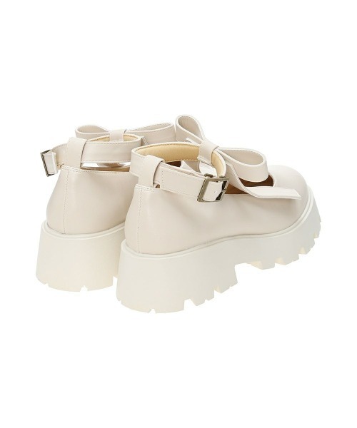 F i.n.t(フィント)の「ビッグリボン厚底パンプス/ fint フィント(パンプス・レディース・アイボリー/ブラック・S/M/L)」の12枚目の写真