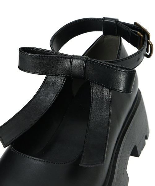 F i.n.t(フィント)の「ビッグリボン厚底パンプス/ fint フィント(パンプス・レディース・アイボリー/ブラック・S/M/L)」の15枚目の写真