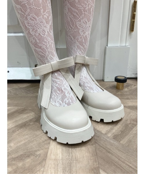 ビッグリボン厚底パンプス（パンプス）｜F i.n.t（フィント）の
