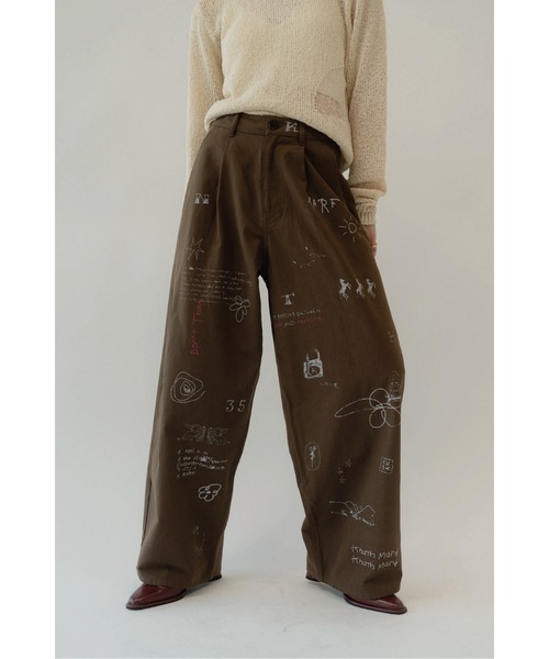 high waist tattoo pants(KotokaIzumi collab)（その他パンツ