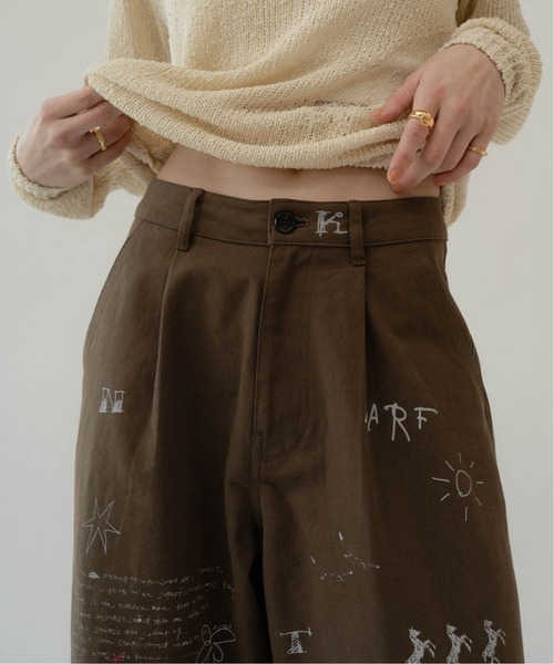 Knuth Marf high waist tatoo pants Sサイズ Knuth Marf high waist tattoo pants - メルカリ