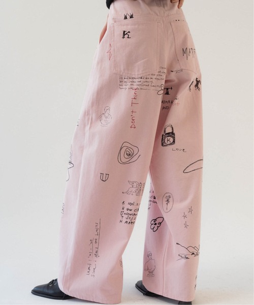 high waist tattoo pants(KotokaIzumi collab)（その他パンツ