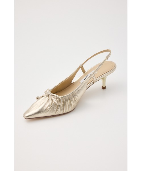 STACCATO(スタッカート)の「ソフティギャザーオープンパンプス(パンプス・レディース・ホワイト/ゴールド・22.5cm/23cm/23.5cm/24cm/24.5cm)」の9枚目の写真